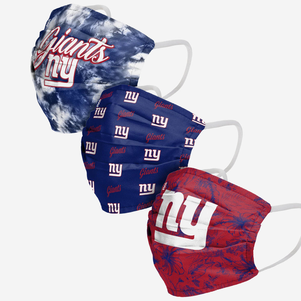 New York Giants Womens Matchday 3 Pack Face Cover FOCO - FOCO.com