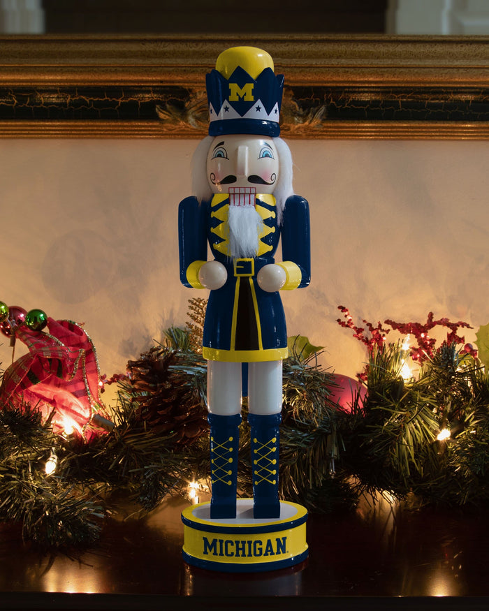 Michigan Wolverines Team Spirit Nutcracker FOCO - FOCO.com