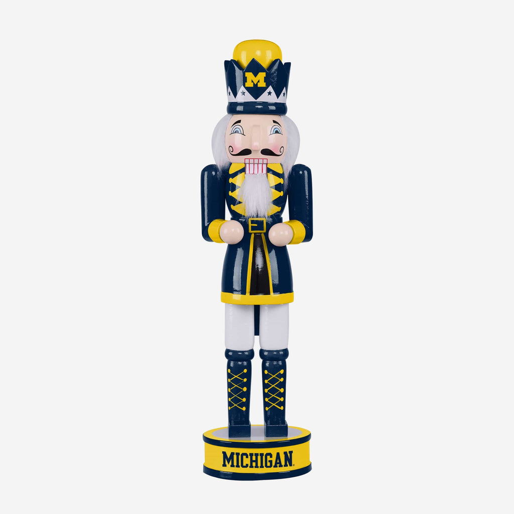 Michigan Wolverines Team Spirit Nutcracker FOCO - FOCO.com