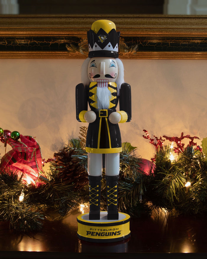 Pittsburgh Penguins Team Spirit Nutcracker FOCO - FOCO.com