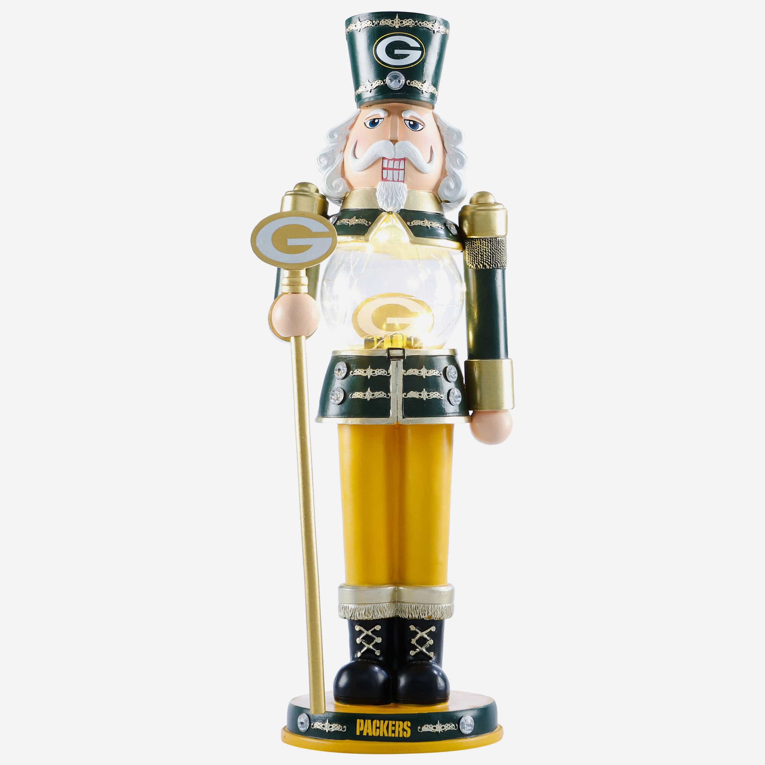 Green Bay Packers Wooden Nutcracker at the Packers Pro Shop