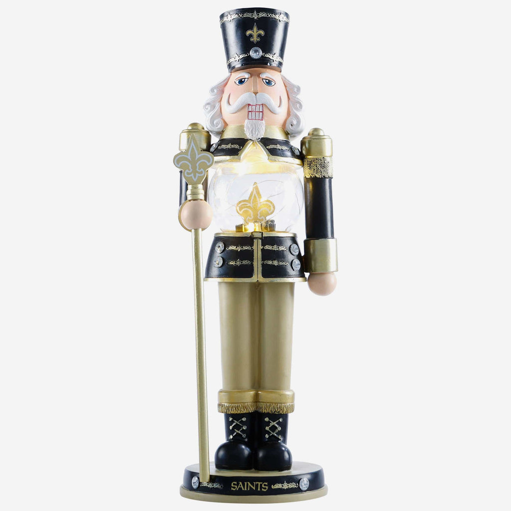 New Orleans Saints Light Up Nutcracker FOCO - FOCO.com