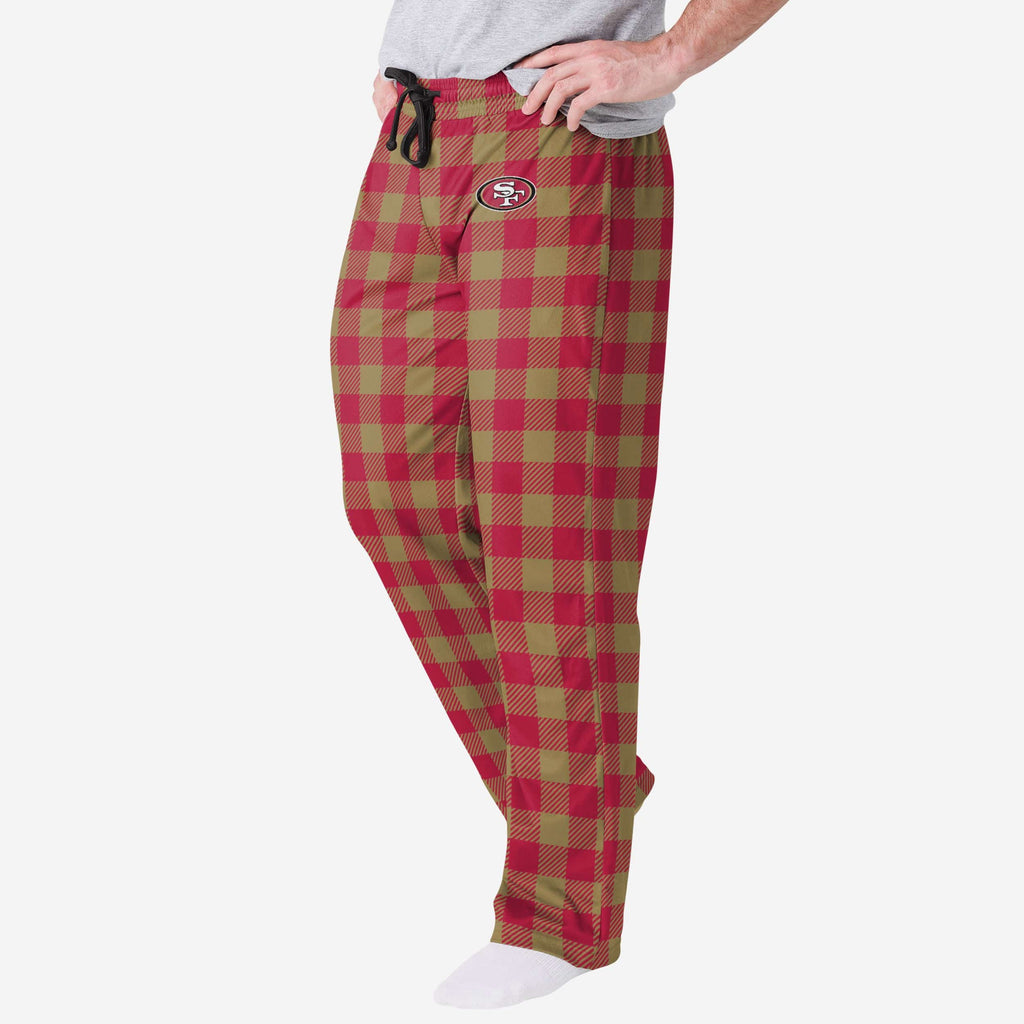 San Francisco 49ers Buffalo Check Lounge Pants FOCO S - FOCO.com