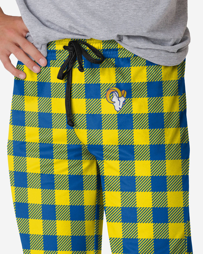 Los Angeles Rams Buffalo Check Lounge Pants FOCO - FOCO.com