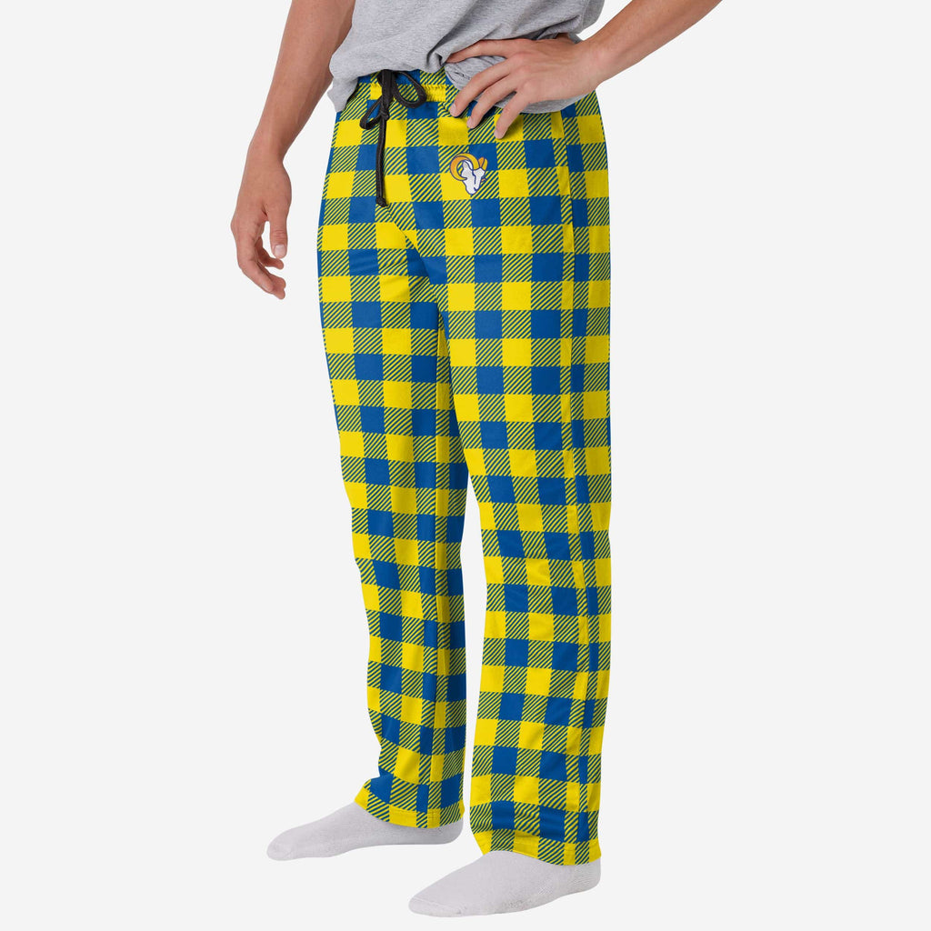 Los Angeles Rams Buffalo Check Lounge Pants FOCO S - FOCO.com