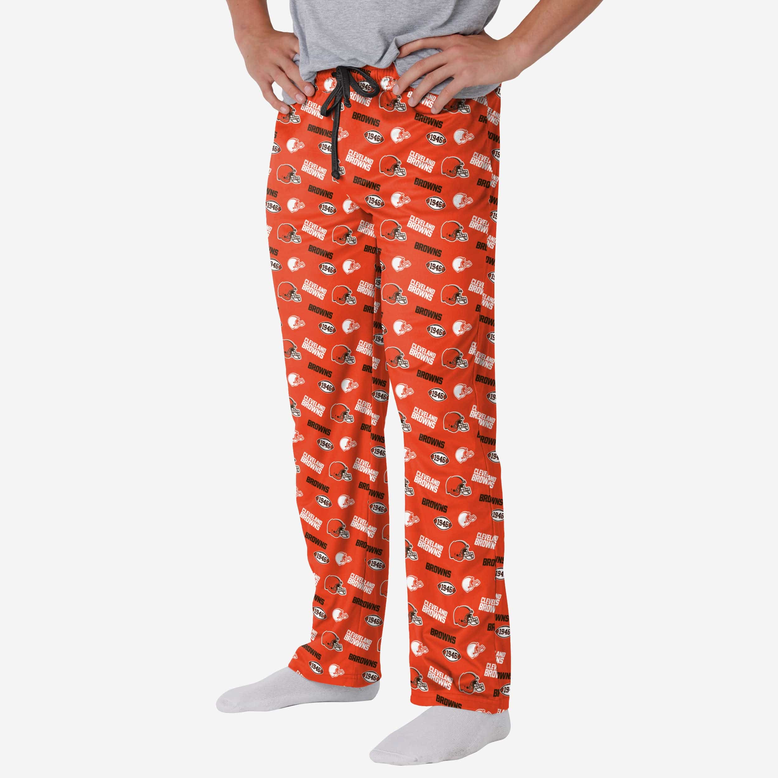 FOCO Denver Broncos NFL Mens Repeat Print Lounge Pants