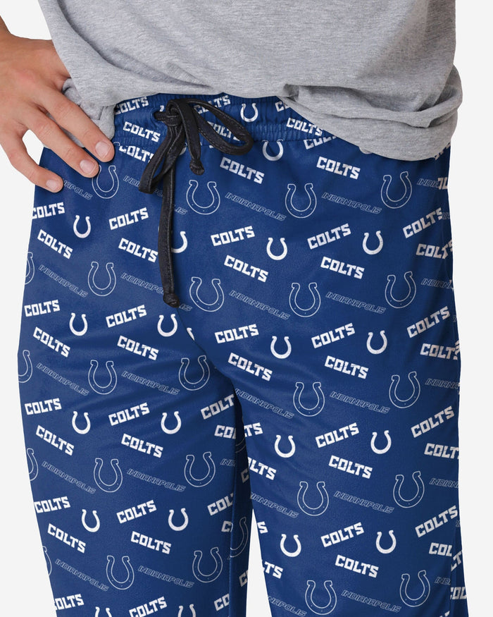 Indianapolis Colts Repeat Print Lounge Pants FOCO - FOCO.com