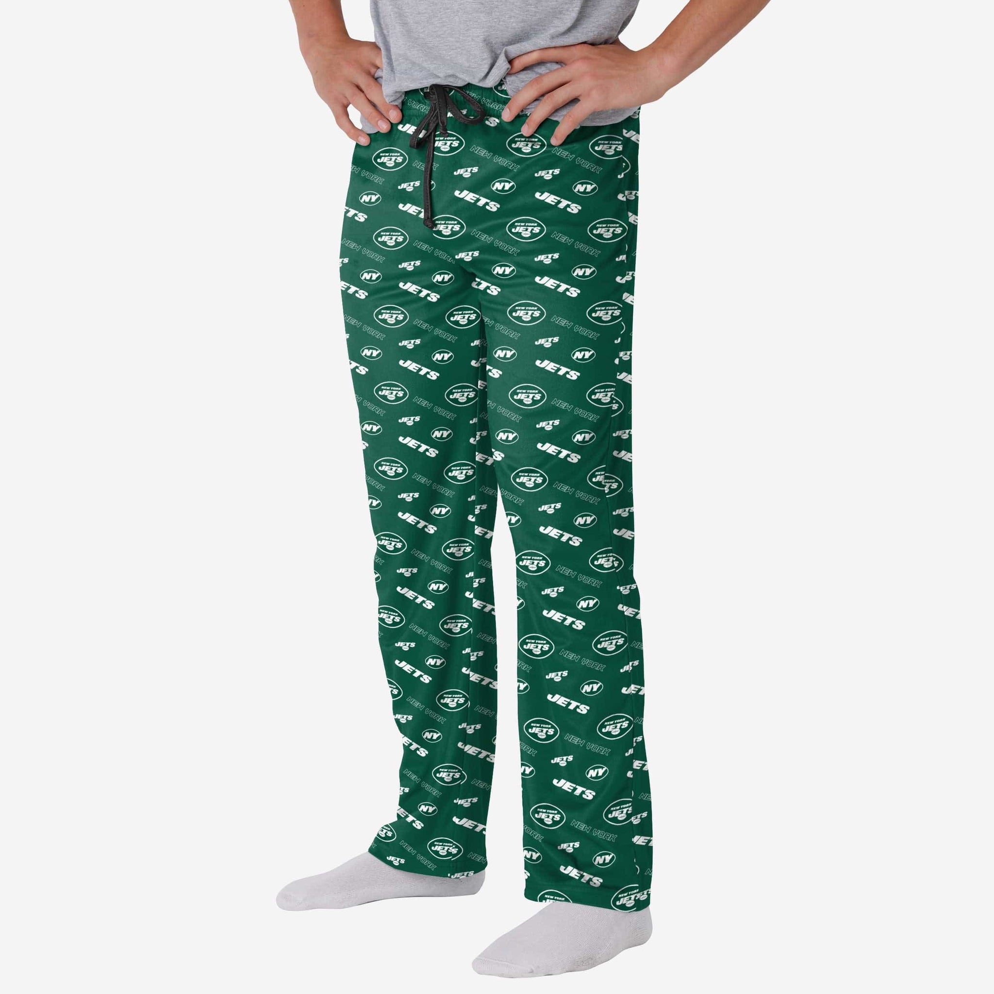 FOCO New York Jets NFL Mens Repeat Print Lounge Pants - XL