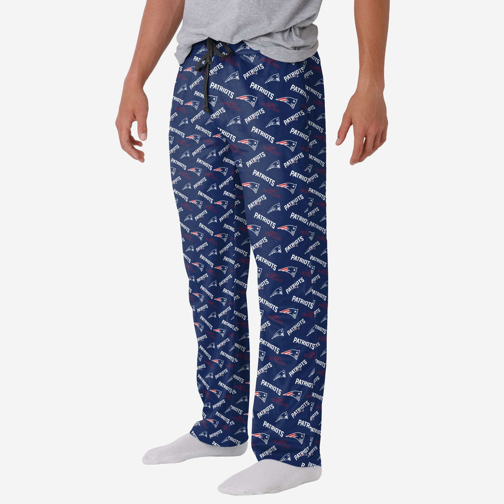 New England Patriots Repeat Print Lounge Pants FOCO