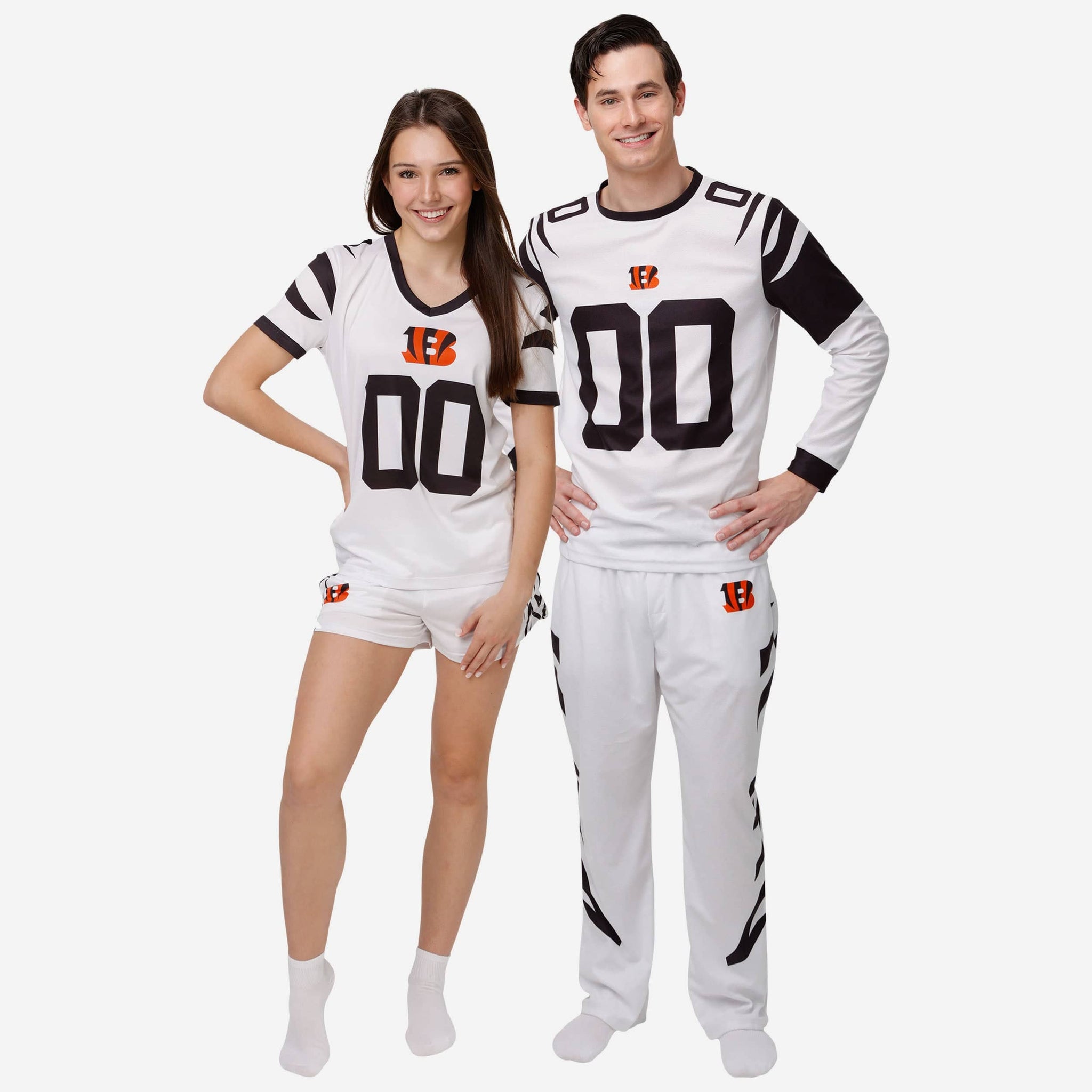 : FOCO NFL Cincinnati Bengals Men's Pajama Shirt and Pants Lounge  Set : Sports & Outdoors