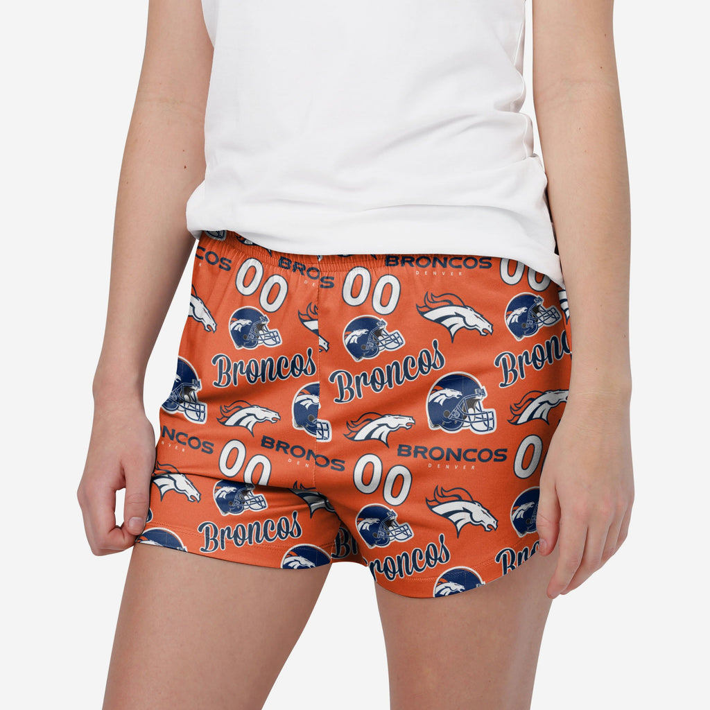 Denver Broncos Womens Gameday Ready Lounge Shorts FOCO S - FOCO.com