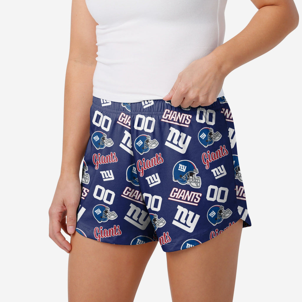 New York Giants Womens Gameday Ready Lounge Shorts FOCO S - FOCO.com