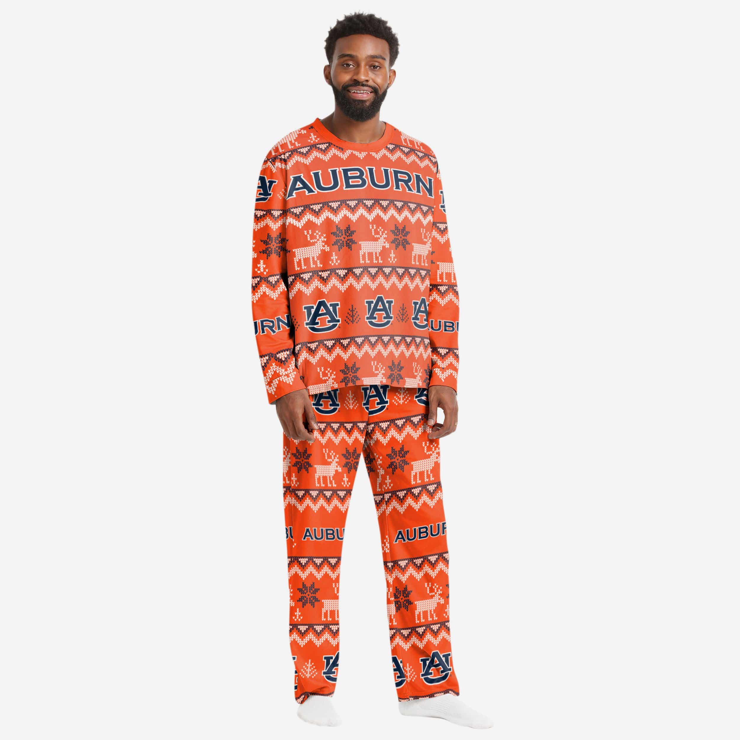 Outerstuff Big Boys Dallas Cowboys Wordmark Holiday Pajama Set