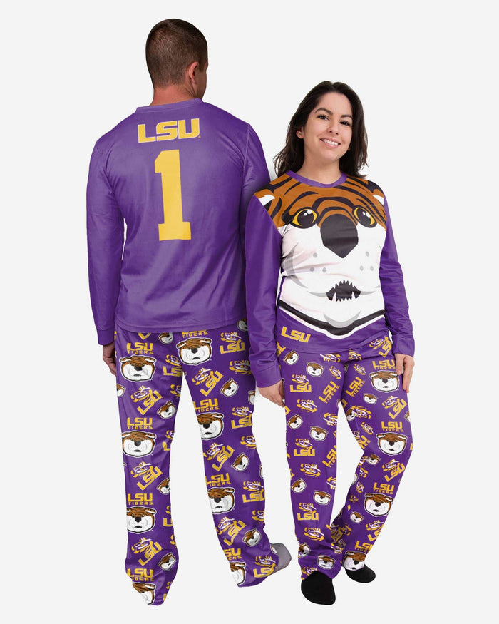 Mike the Tiger LSU Tigers Mascot Pajamas FOCO - FOCO.com