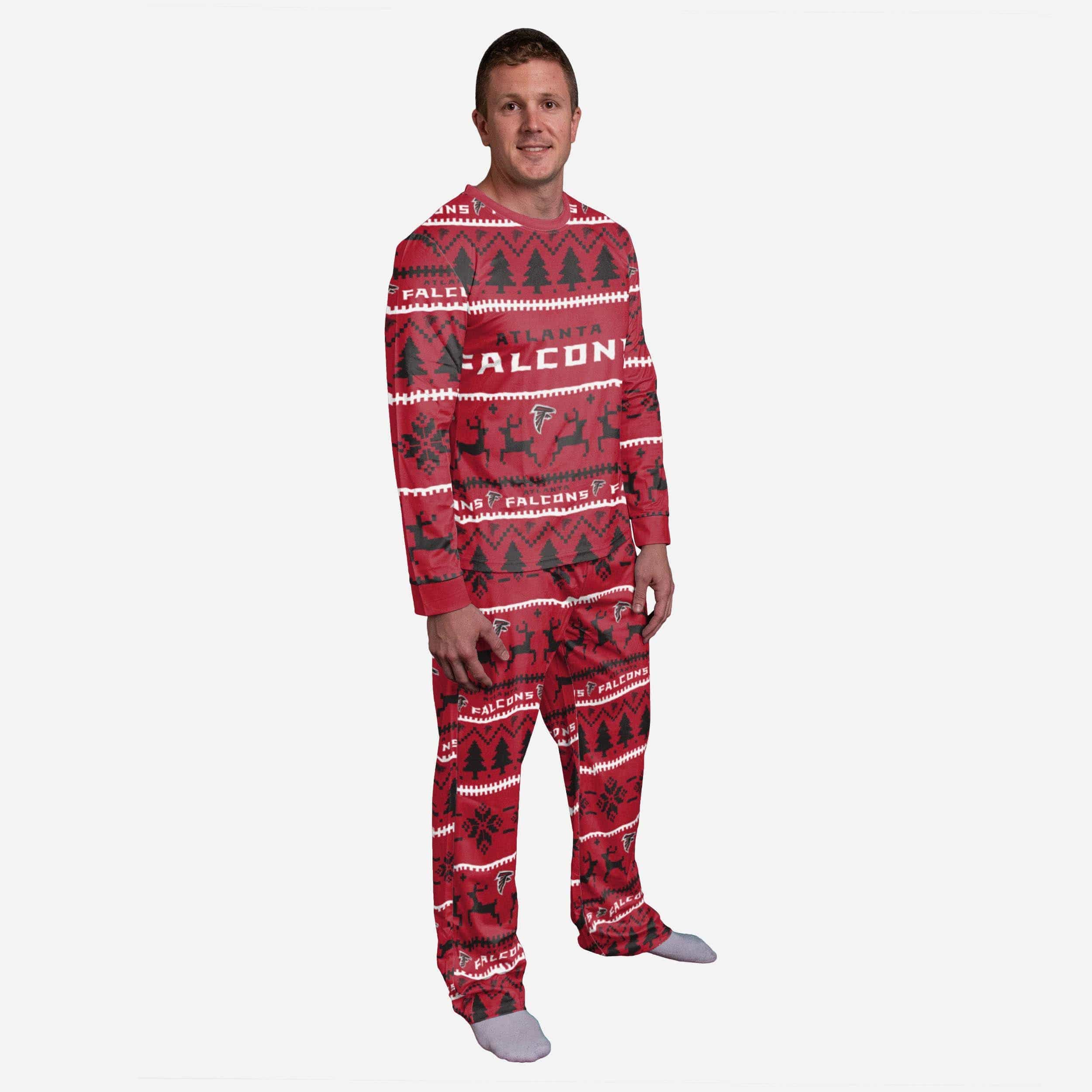 Atlanta Falcons Infant Family Holiday Pajamas FOCO