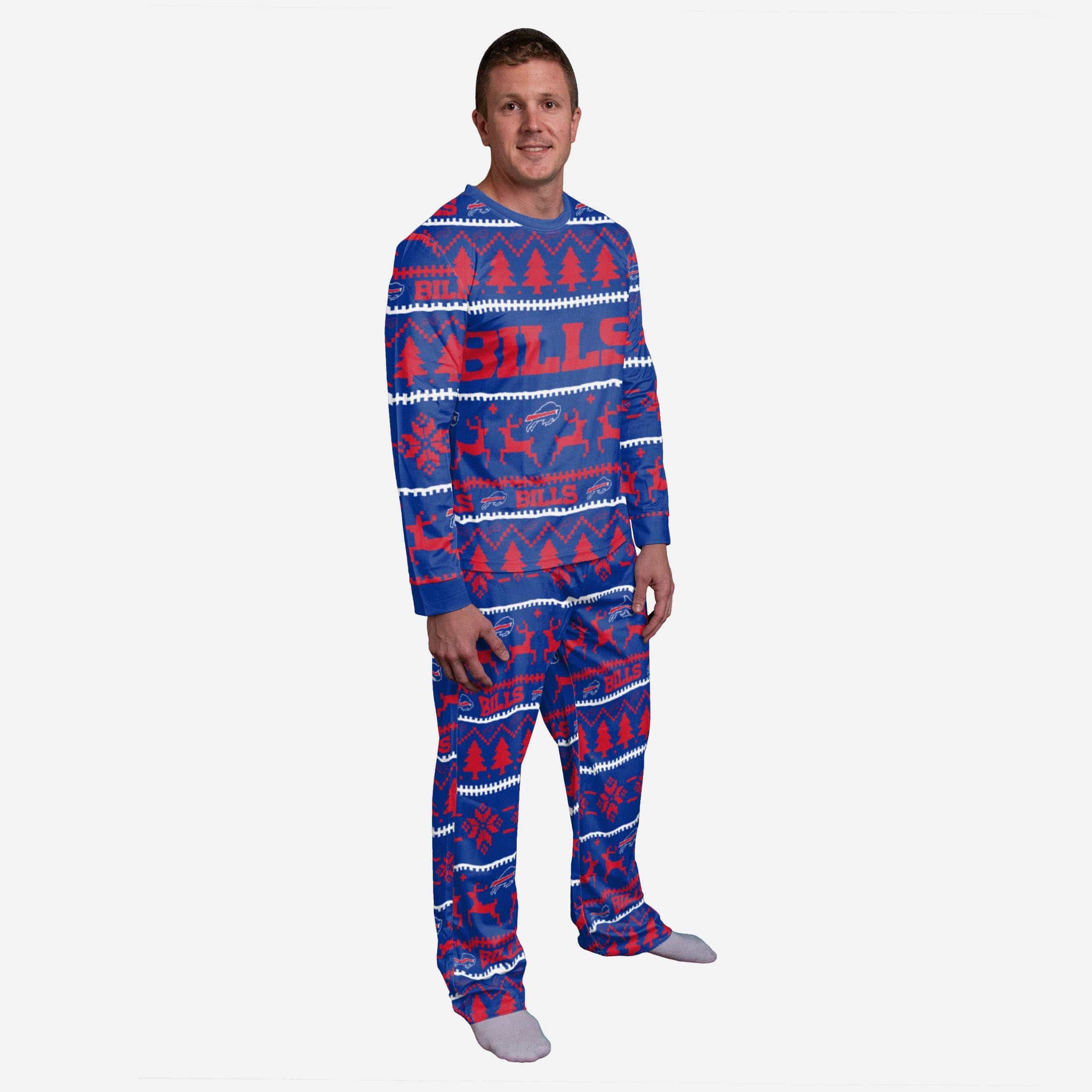 : FOCO NFL Buffalo Bills Men's Pajama Shirt and Pants