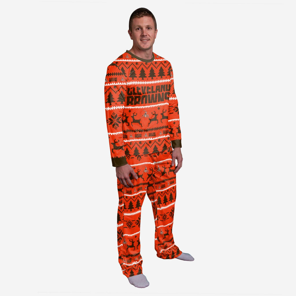 Cleveland Browns Family Holiday Pajamas FOCO S - FOCO.com