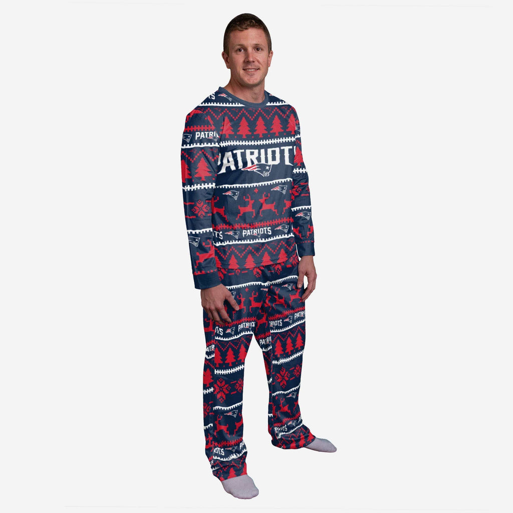 New England Patriots Family Holiday Pajamas FOCO S - FOCO.com