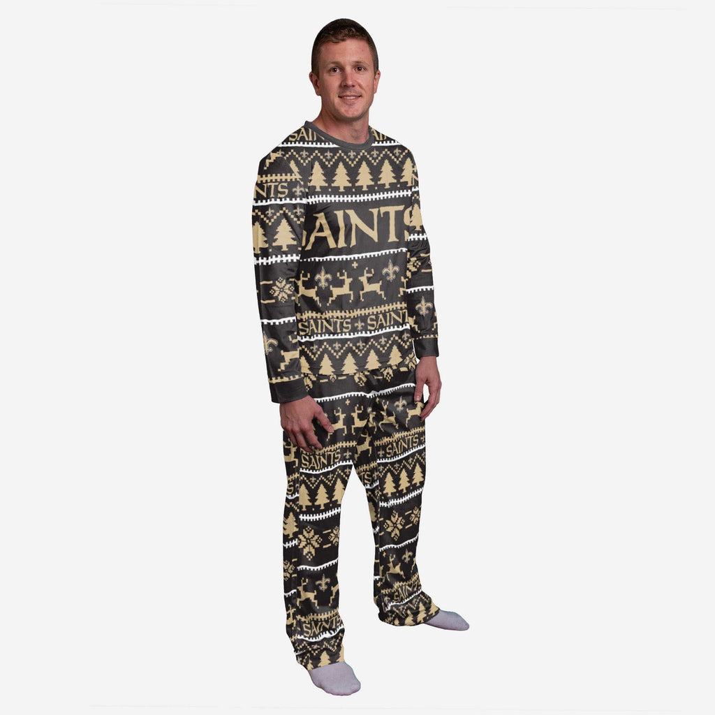 New Orleans Saints Family Holiday Pajamas FOCO S - FOCO.com