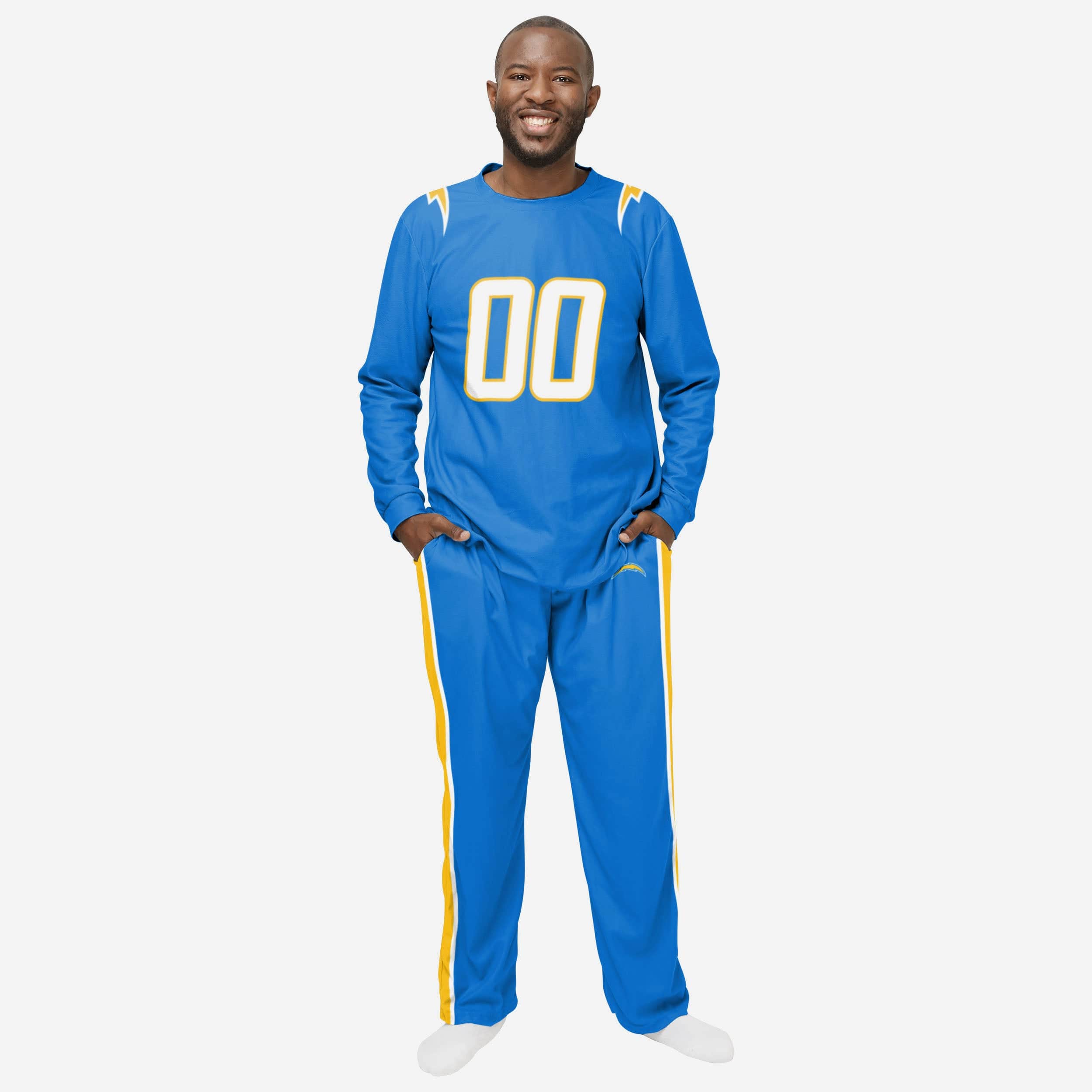 Los Angeles Chargers Super Bowl Design Xmas Pyjamas Set Gift Men