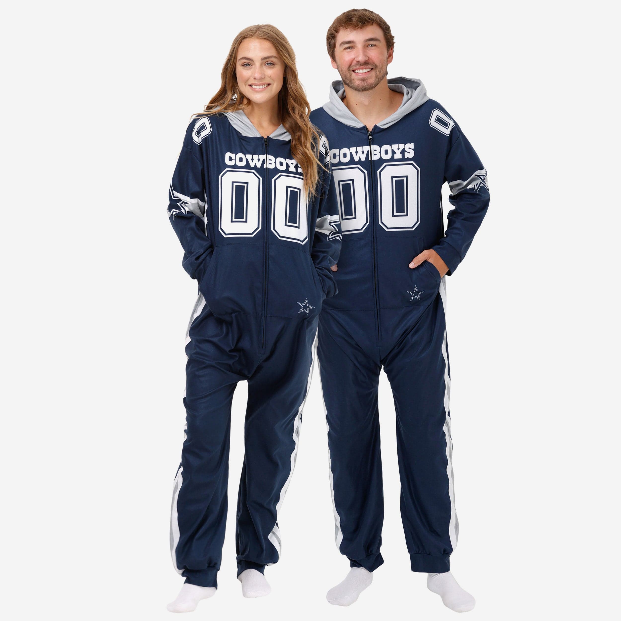 Women's FOCO Navy Dallas Cowboys Ugly Pajama Set