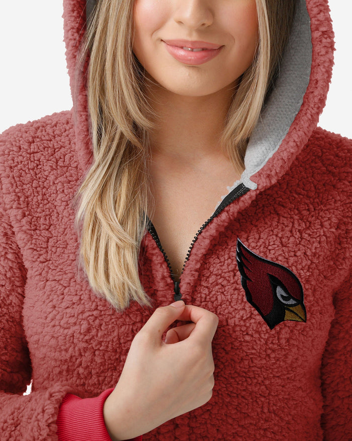 Arizona Cardinals Womens Sherpa One Piece Pajamas FOCO - FOCO.com