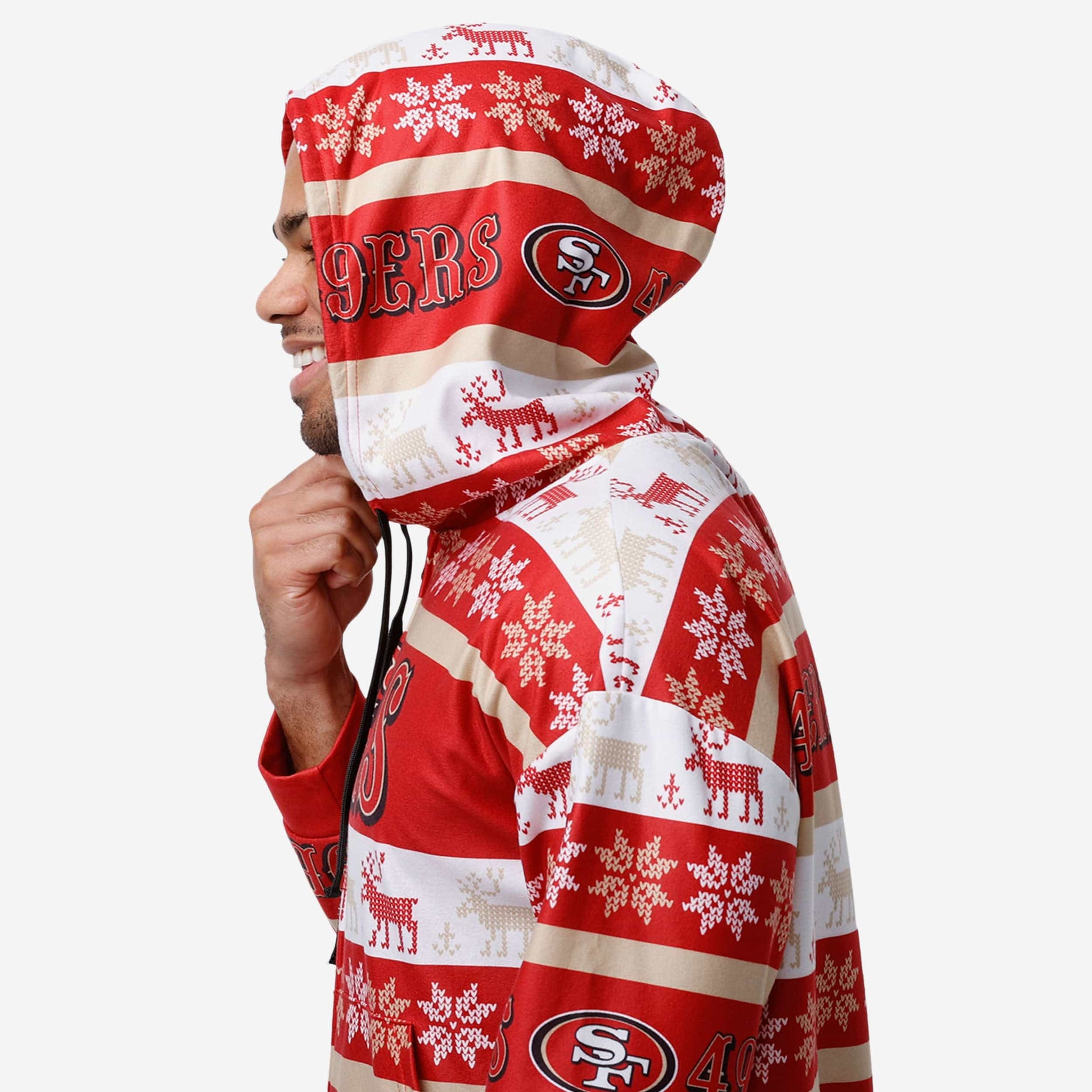 San Francisco 49ers NFL Ugly Pattern One Piece Pajamas