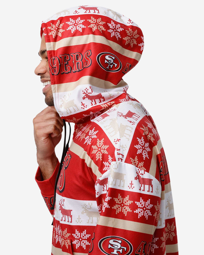 San Francisco 49ers Ugly Short One Piece Pajamas FOCO - FOCO.com