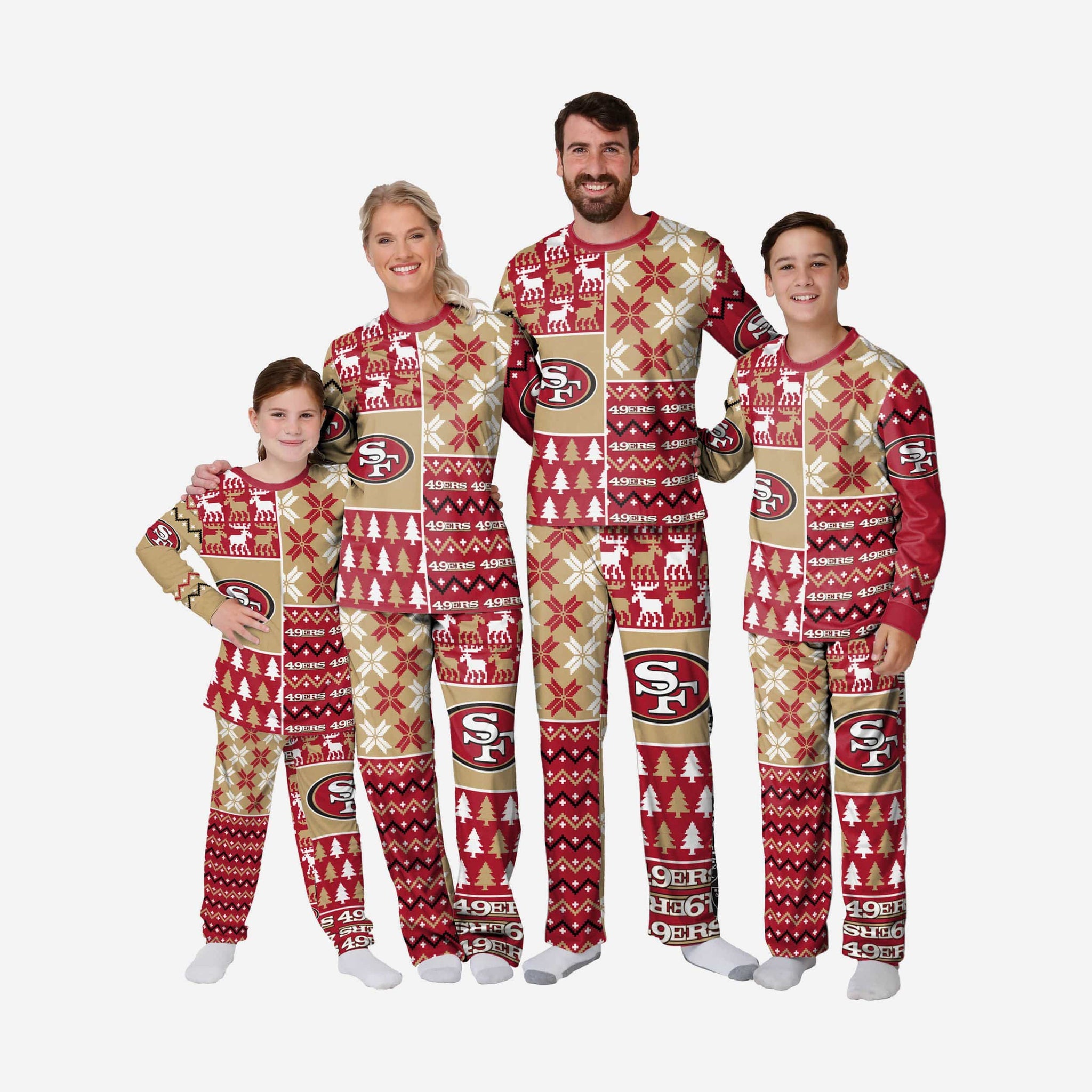 49er christmas online pajamas