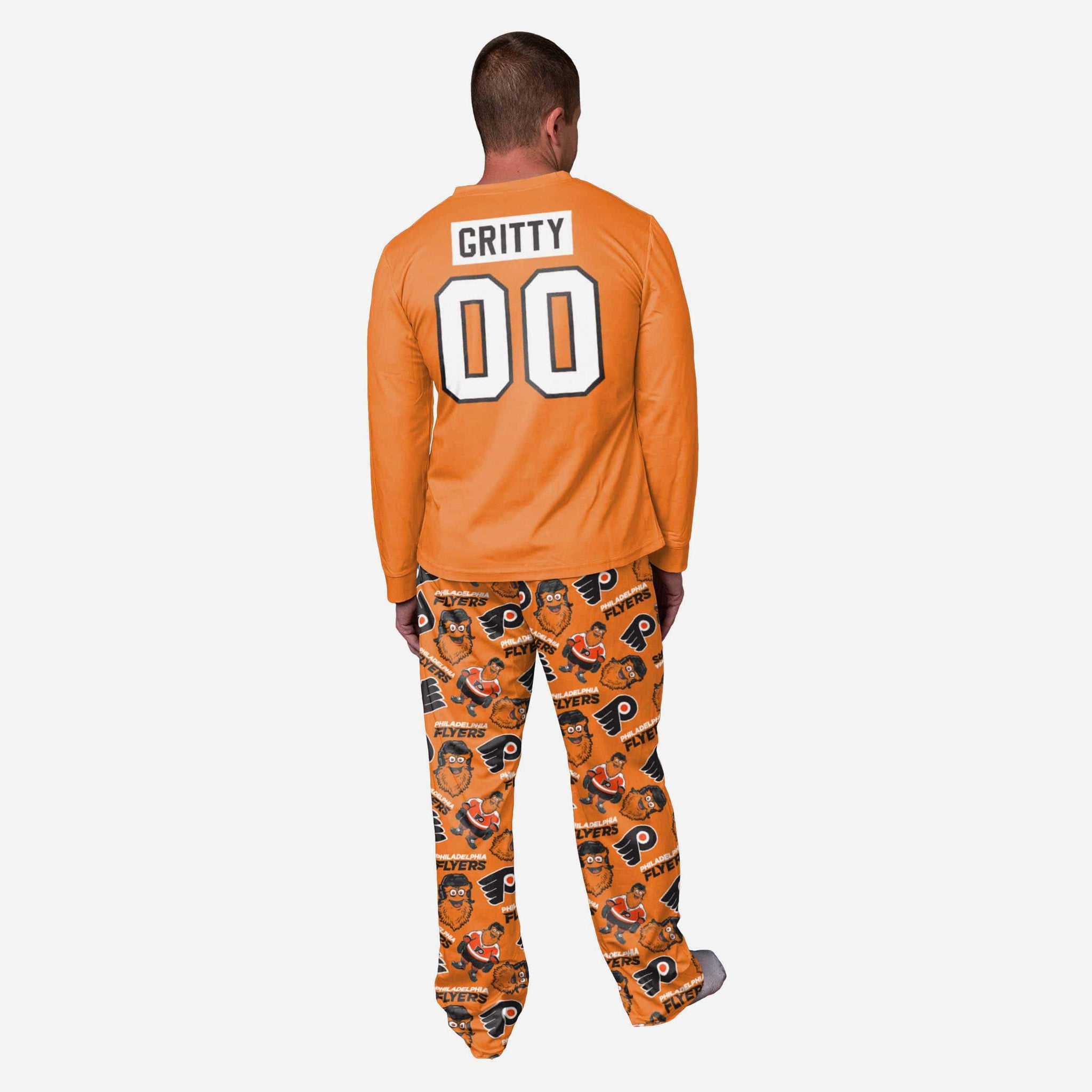 Gritty Philadelphia Flyers Mascot Pajamas FOCO