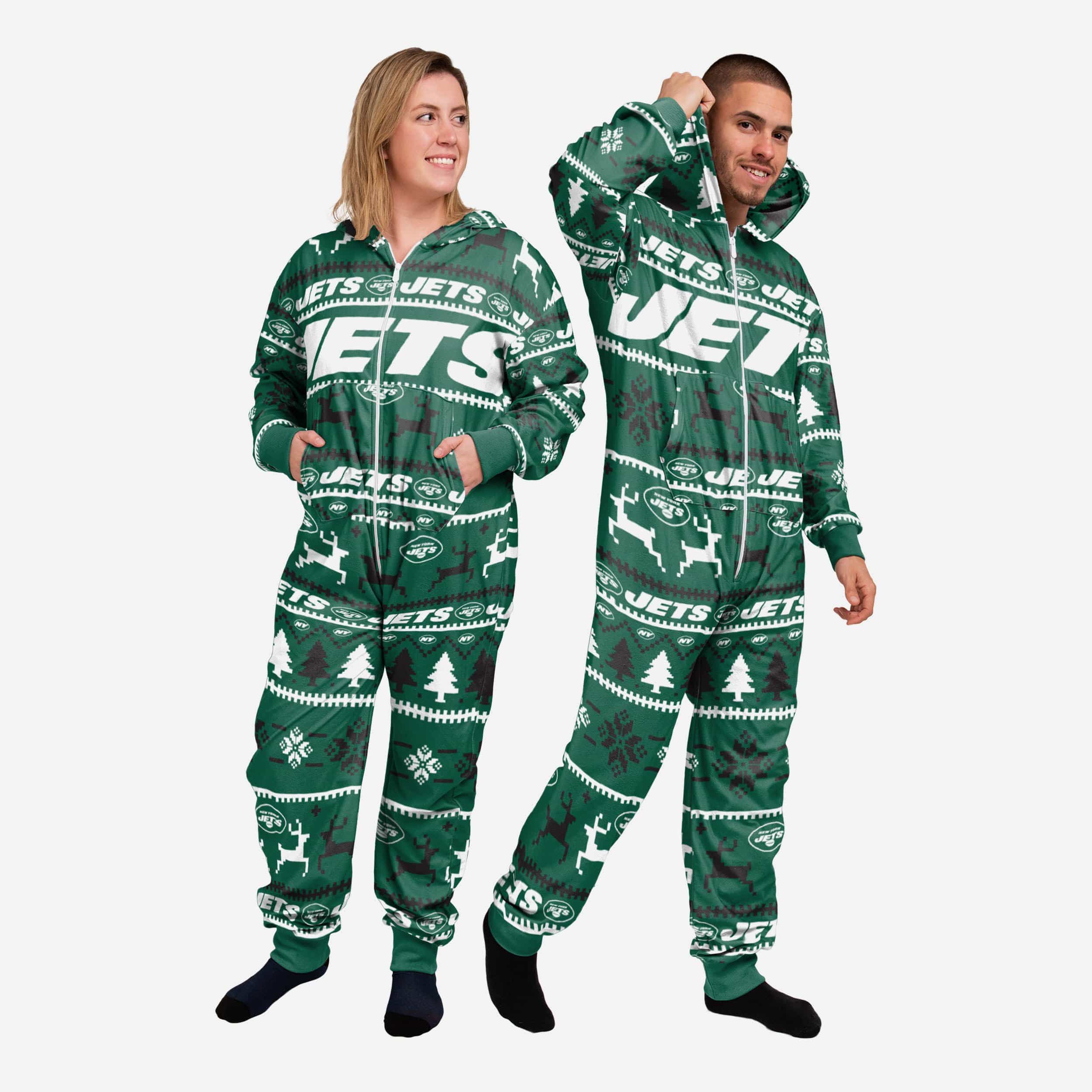 NEW YORK JETS Infant NFL One Piece Holiday Pajamas - Bob's Stores