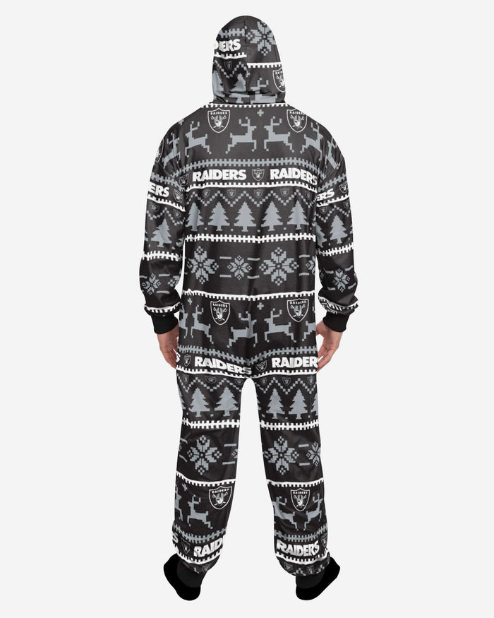 Las Vegas Raiders Holiday One Piece Pajamas FOCO - FOCO.com