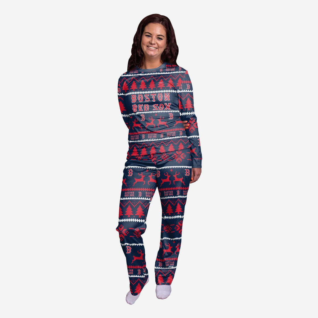 Boston Red Sox Womens Family Holiday Pajamas FOCO S - FOCO.com