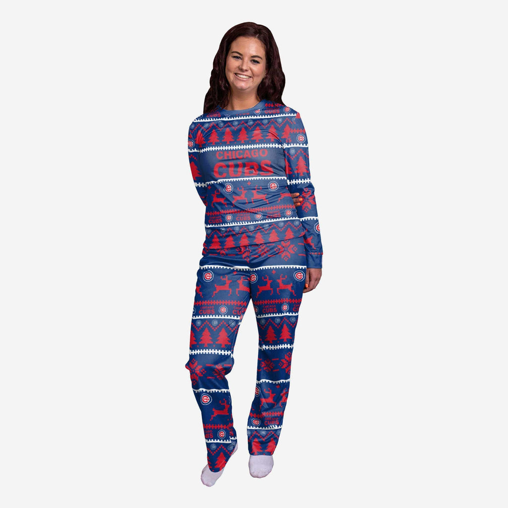 Chicago Cubs Womens Family Holiday Pajamas FOCO S - FOCO.com