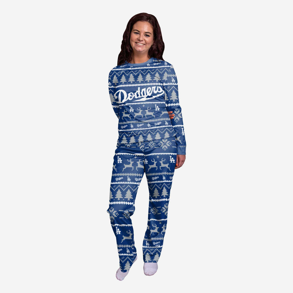 Los Angeles Dodgers Womens Family Holiday Pajamas FOCO S - FOCO.com