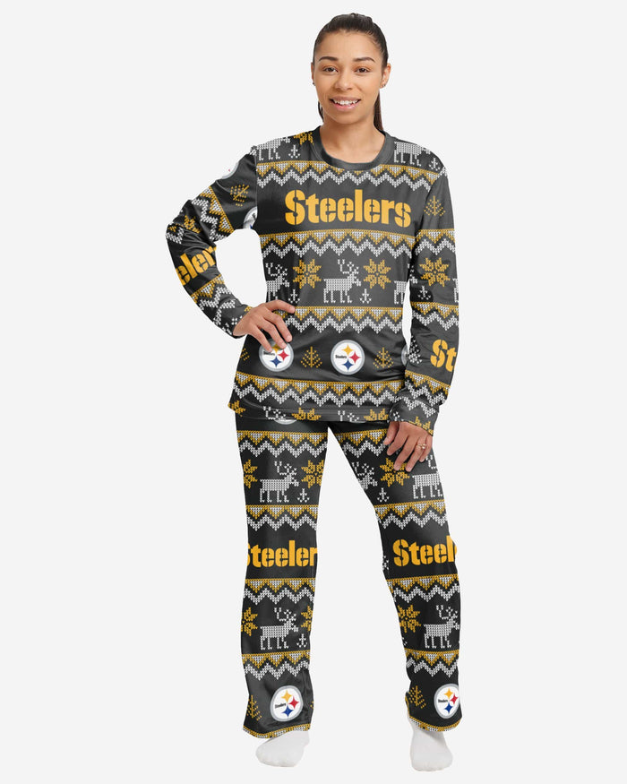 NFL Pittsburgh Steelers Womens Sleep Set NFL Team Apparel Shirt Pants  Pajamas