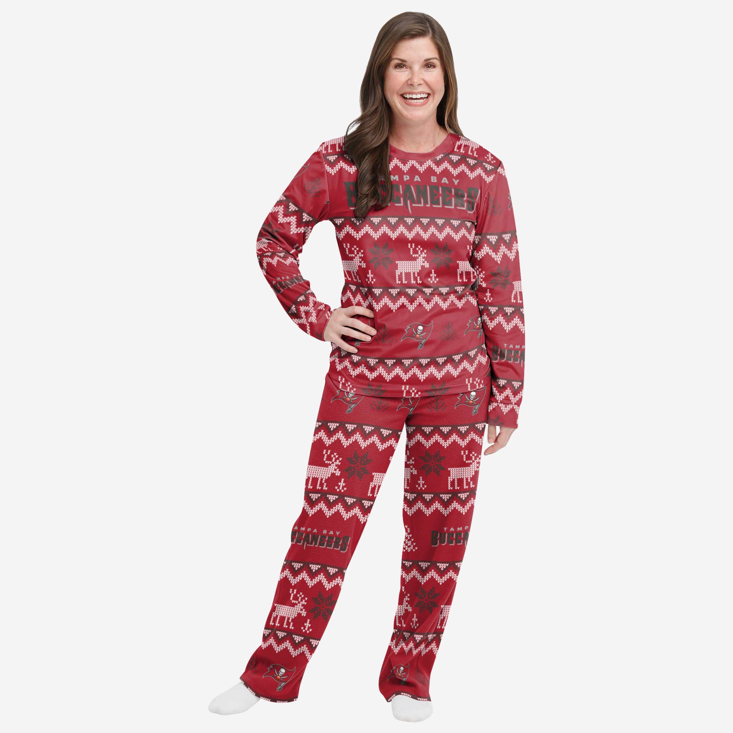 Tampa Bay Buccaneers Womens Gameday Ready Pajama Set, Size: 2XL