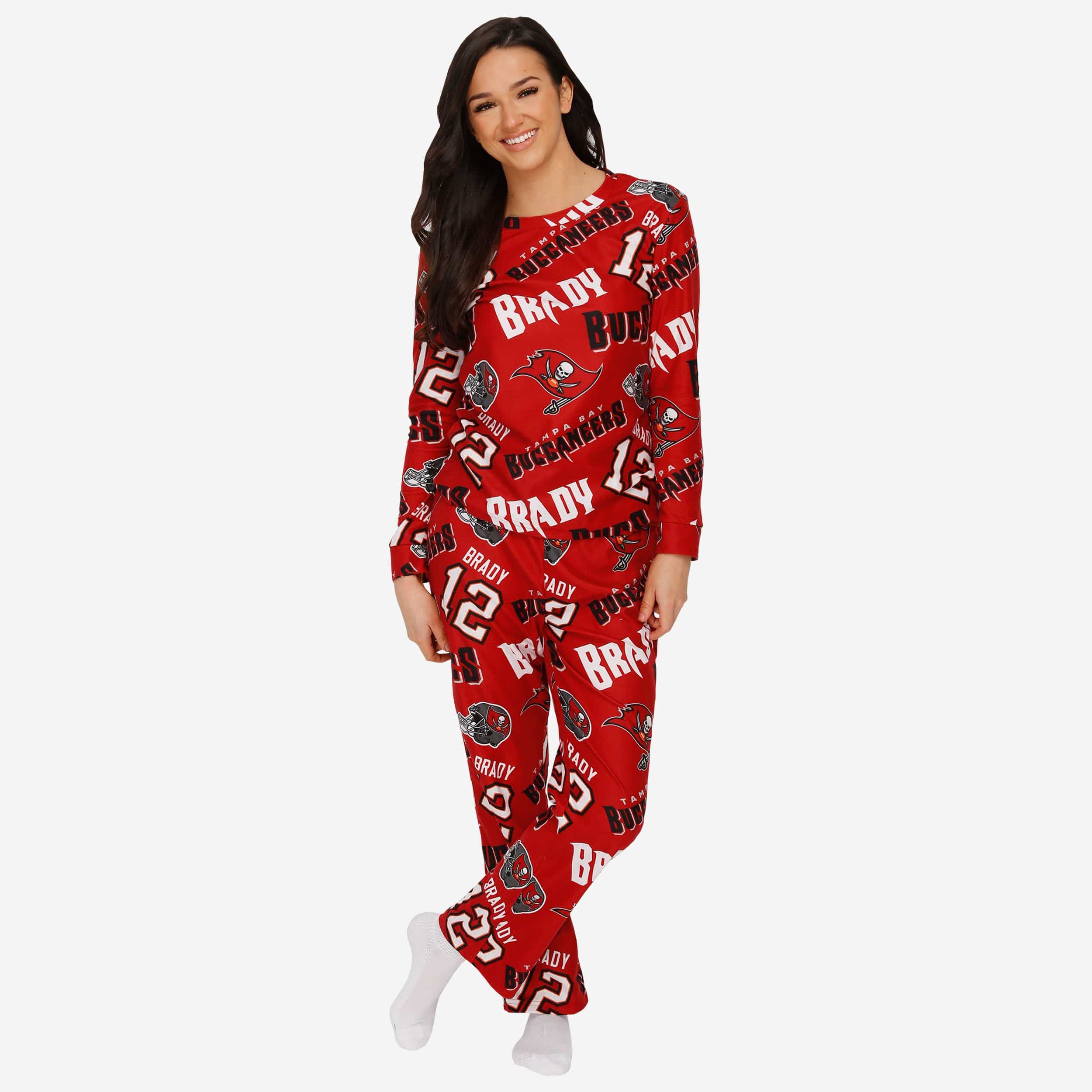 Tampa Bay Buccaneers Womens Gameday Ready Pajama Set, Size: 2XL