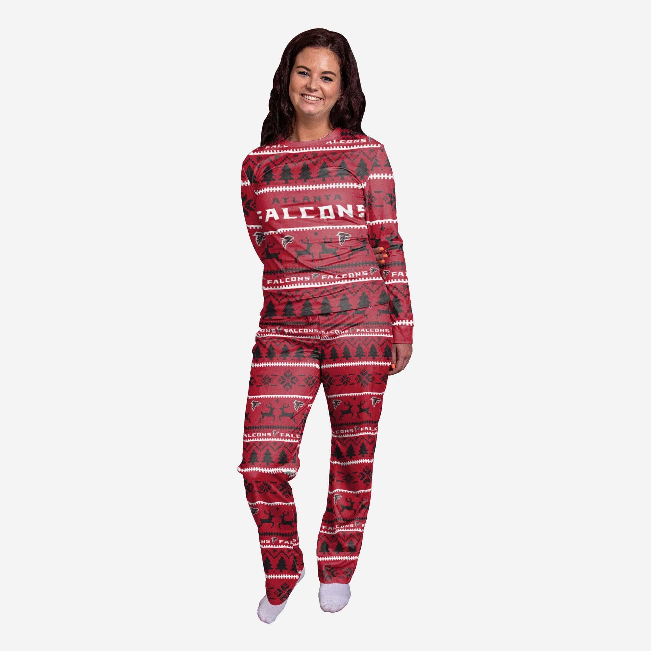 Atlanta Falcons Infant Family Holiday Pajamas FOCO