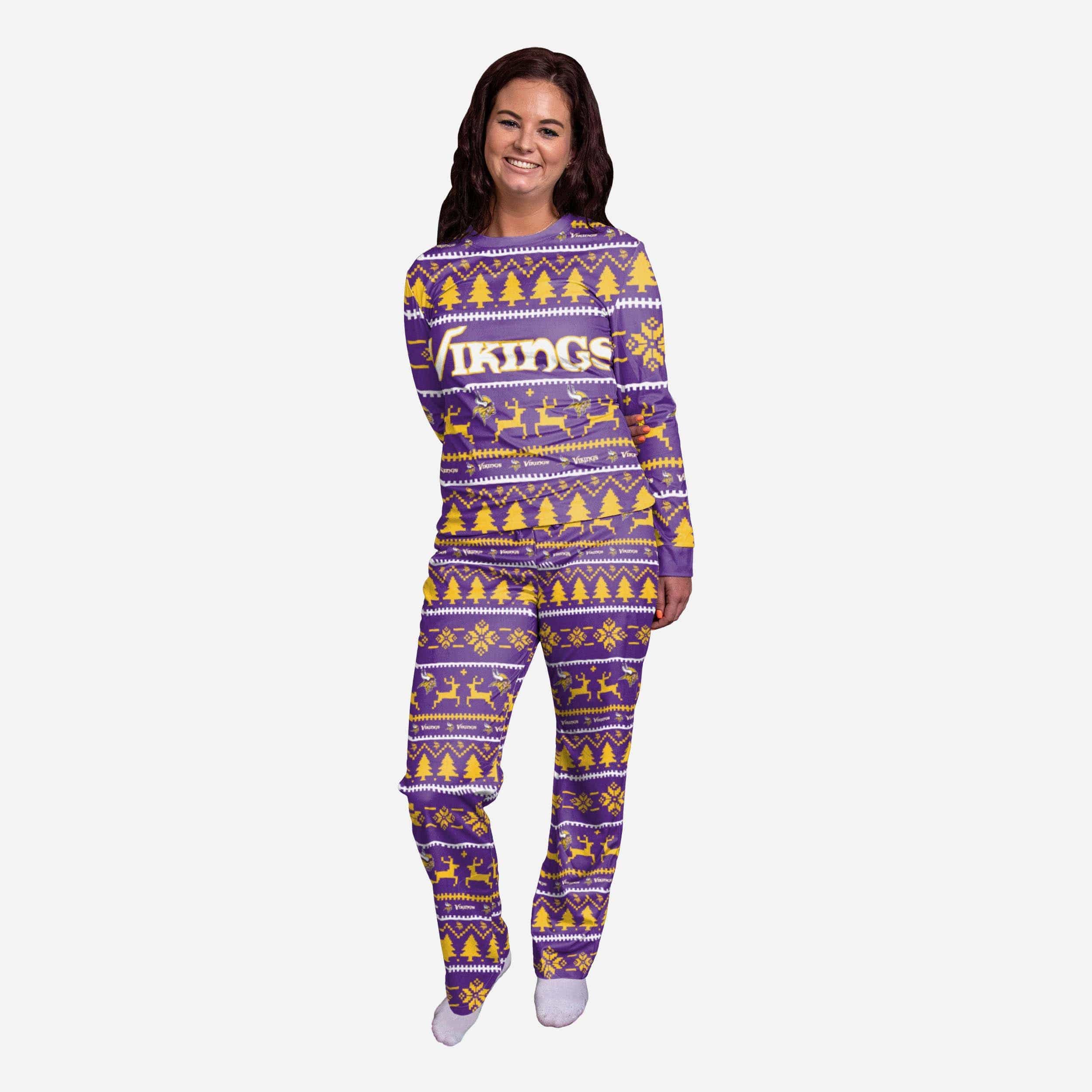 Minnesota Vikings NFL Family Holiday Pajamas