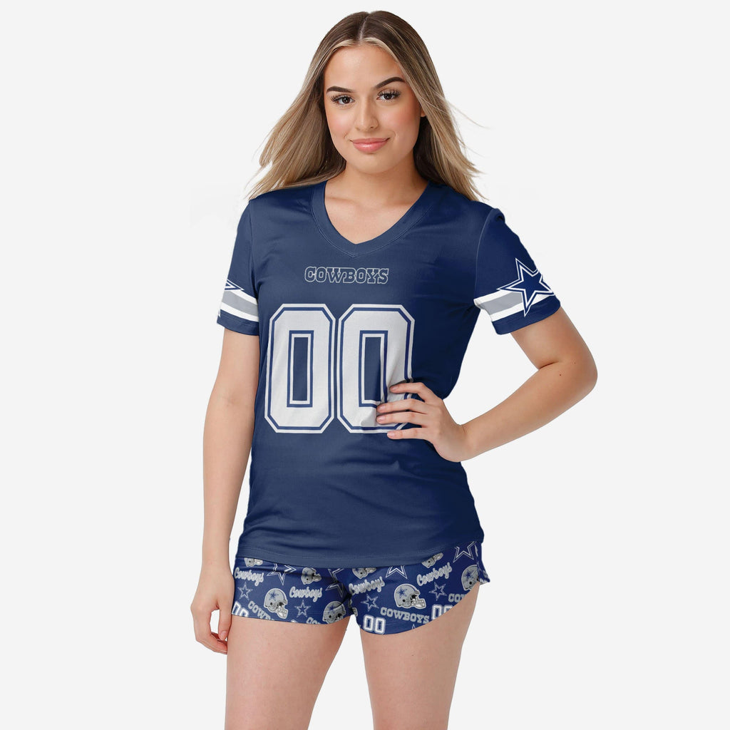 Dallas Cowboys Womens Gameday Ready Pajama Set FOCO S - FOCO.com