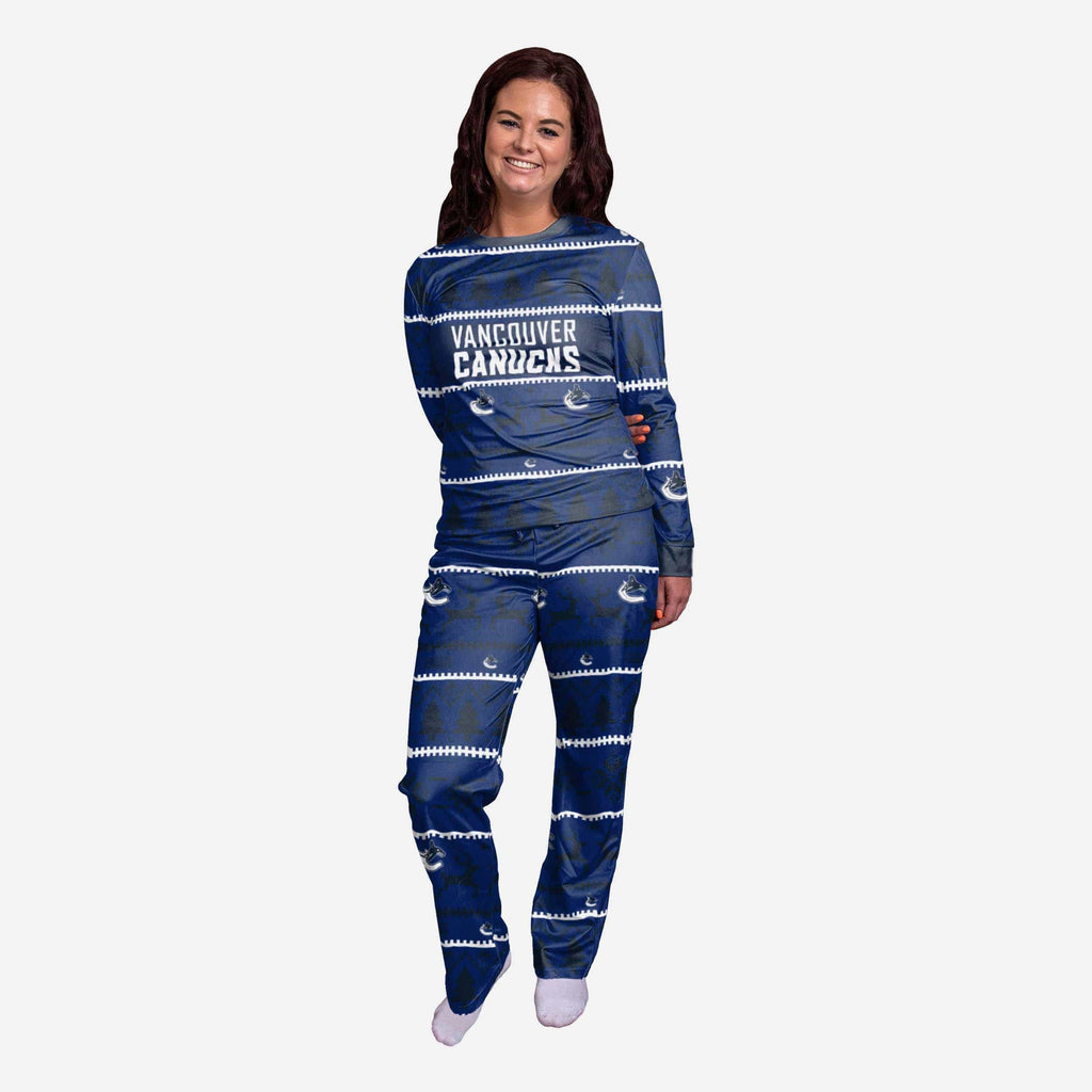 Vancouver Canucks Womens Family Holiday Pajamas FOCO S - FOCO.com