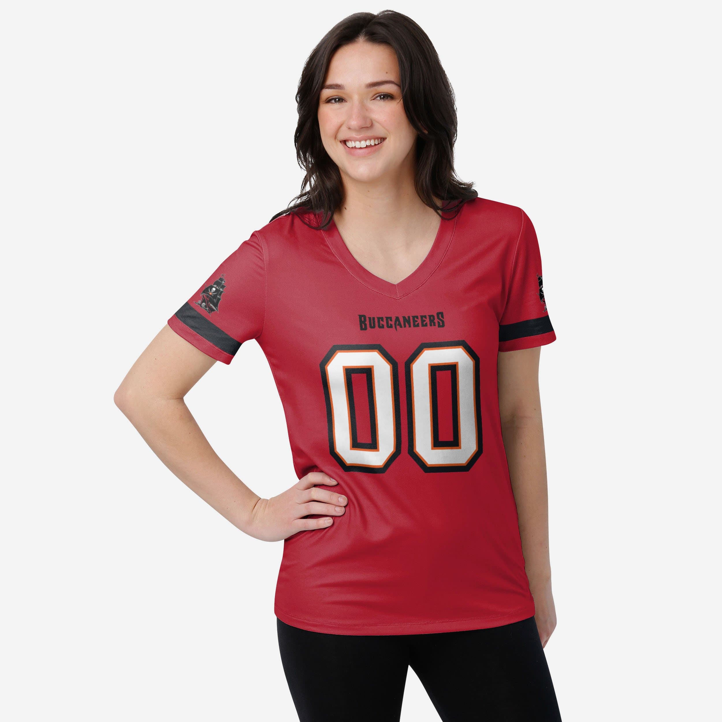 Tampa Bay Buccaneers Womens Cold Shoulder T-Shirt FOCO