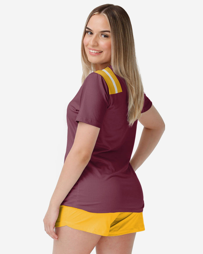 Washington Commanders Womens Gameday Ready Lounge Shirt FOCO - FOCO.com