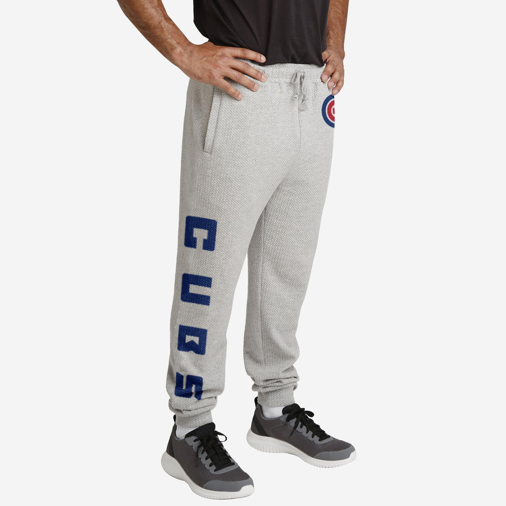 Chicago Cubs Gray Woven Joggers FOCO S - FOCO.com