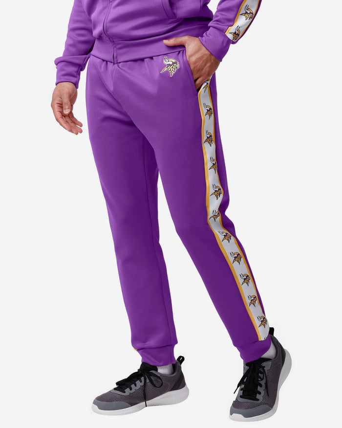 Minnesota Vikings Stripe Logo Track Pants FOCO S - FOCO.com