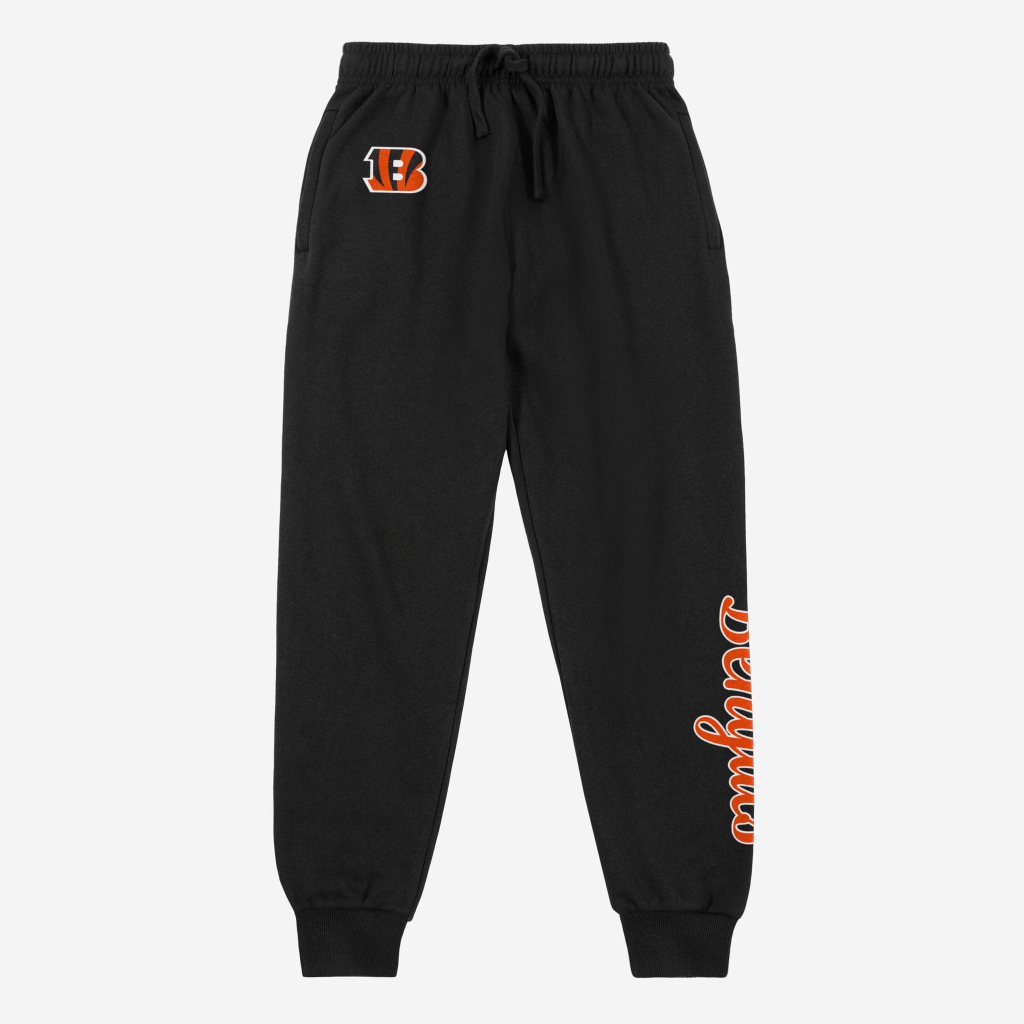 FOCO Cincinnati Bengals NFL Womens Script Wordmark Black Joggers