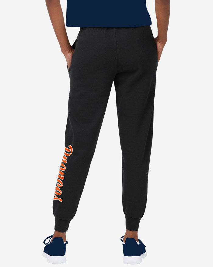 Denver Broncos Womens Script Wordmark Black Joggers FOCO - FOCO.com