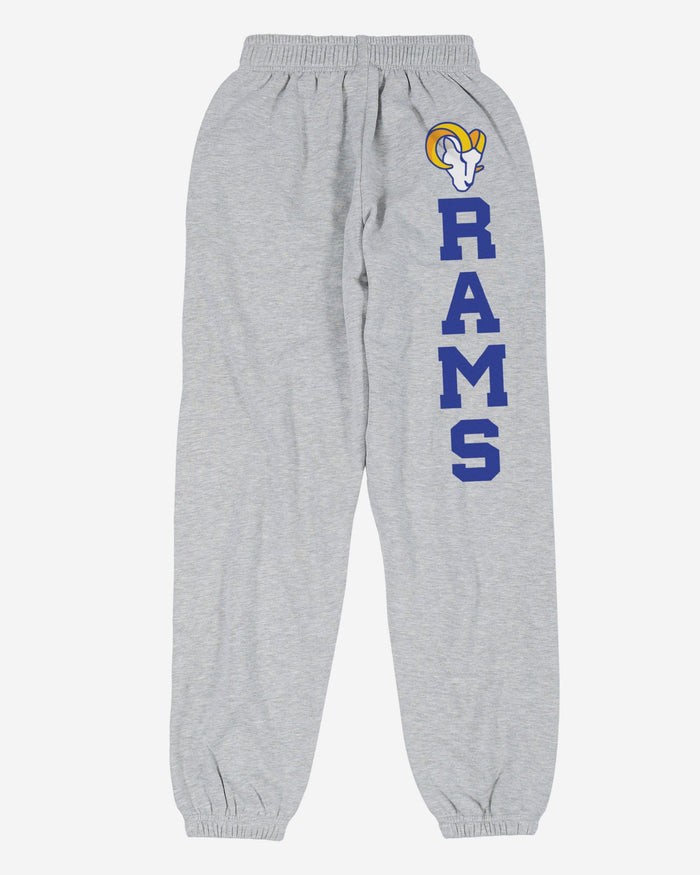 Los Angeles Rams Womens Big Wordmark Gray Sweatpants FOCO - FOCO.com