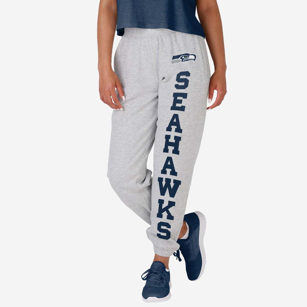 Seattle Seahawks Womens Big Wordmark Gray Sweatpants FOCO S - FOCO.com